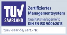 Siegel Qualitätsmanagement ISO 9001:2015